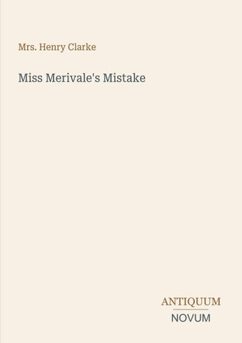 Miss Merivale's Mistake
