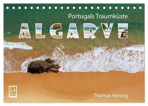 Portugals Traumküste Algarve (Tischkalender 2027 DIN A5 quer), CALVENDO Monatskalender