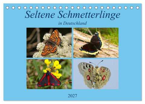 Seltene Schmetterlinge in Deutschland (Tischkalender 2027 DIN A5 quer), CALVENDO Monatskalender