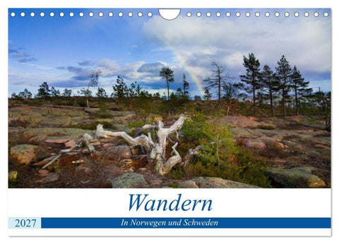 Wandern - In Norwegen und Schweden (Wandkalender 2027 DIN A4 quer), CALVENDO Monatskalender