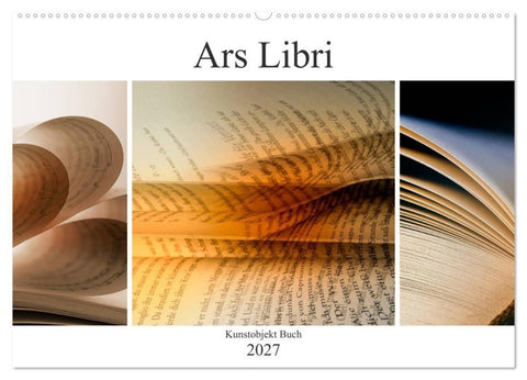 Ars Libri - Kunstwerk Buch (Wandkalender 2027 DIN A2 quer), CALVENDO Monatskalender