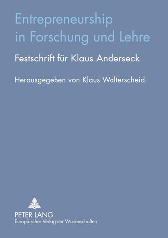 Entrepreneurship in Forschung und Lehre