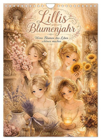 Lillis Blumenjahr (Wandkalender 2027 DIN A4 hoch), CALVENDO Monatskalender