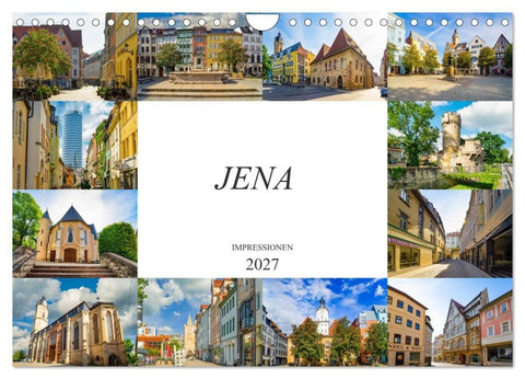 Jena Impressionen (Wandkalender 2027 DIN A4 quer), CALVENDO Monatskalender