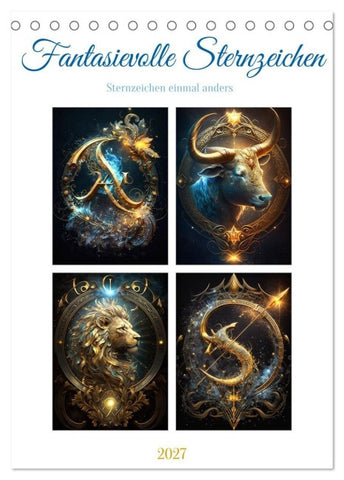 Fantasievolle Sternzeichen (Tischkalender 2027 DIN A5 hoch), CALVENDO Monatskalender