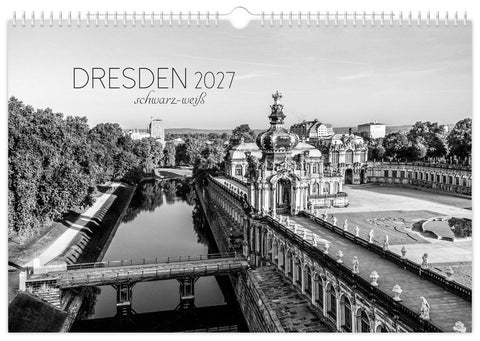 Kalender Dresden schwarz / weiß 2027