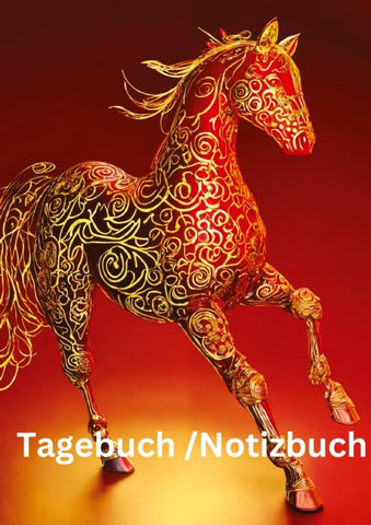 Tagebuch / Notizbuch   Chinesische Tierkreis Pferd