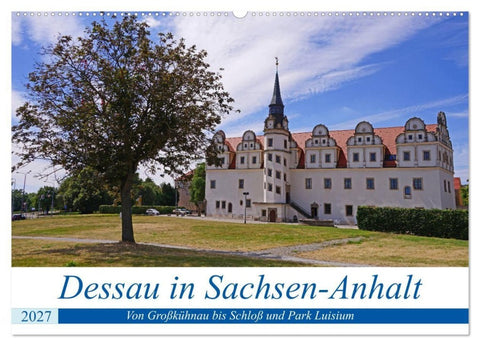 Dessau in Sachsen-Anhalt (Wandkalender 2027 DIN A2 quer), CALVENDO Monatskalender