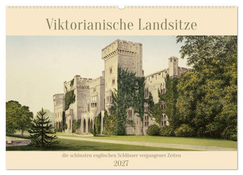 Viktorianische Landsitze (Wandkalender 2027 DIN A2 quer), CALVENDO Monatskalender