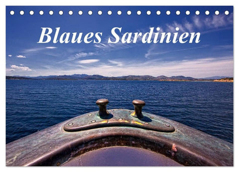 Blaues Sardinien (Tischkalender 2026 DIN A5 quer), CALVENDO Monatskalender