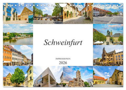 Schweinfurt Impressionen (Wandkalender 2026 DIN A4 quer), CALVENDO Monatskalender