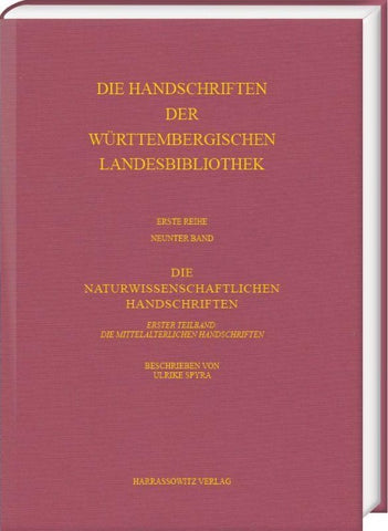 Die naturwissenschaftlichen Handschriften