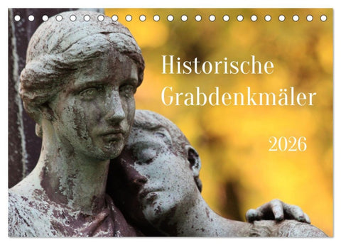 Alte Grabdenkmäler (Tischkalender 2026 DIN A5 quer), CALVENDO Monatskalender