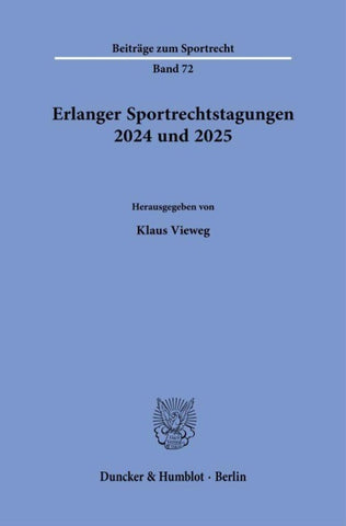 Erlanger Sportrechtstagungen 2024 und 2025