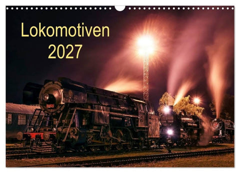 Lokomotiven 2027 (Wandkalender 2027 DIN A3 quer), CALVENDO Monatskalender