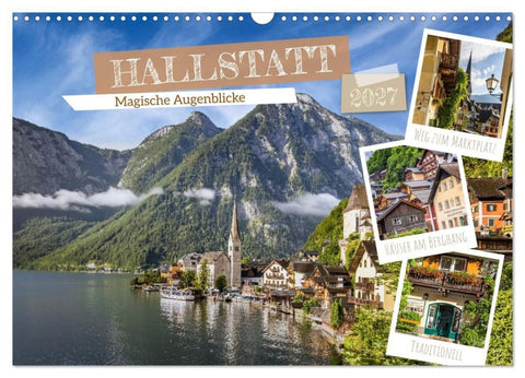 Hallstatt - Magische Augenblicke (Wandkalender 2027 DIN A3 quer), CALVENDO Monatskalender