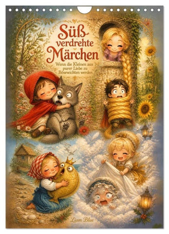 Süß verdrehte Märchen (Wandkalender 2027 DIN A4 hoch), CALVENDO Monatskalender