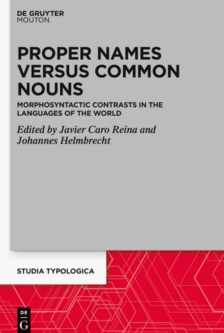 Proper Names versus Common Nouns