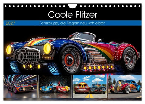 Coole Flitzer (Wandkalender 2027 DIN A4 quer), CALVENDO Monatskalender