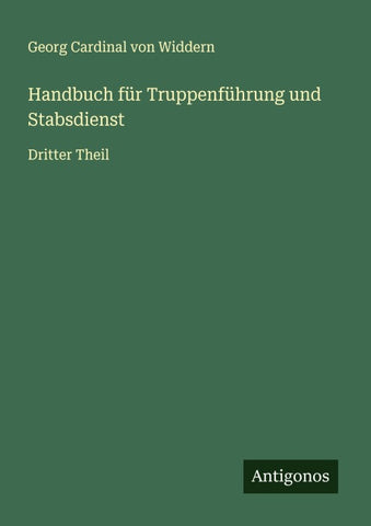 Handbuch für Truppenführung und Stabsdienst