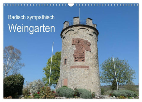 Badisch sympathisch Weingarten (Wandkalender 2026 DIN A3 quer), CALVENDO Monatskalender
