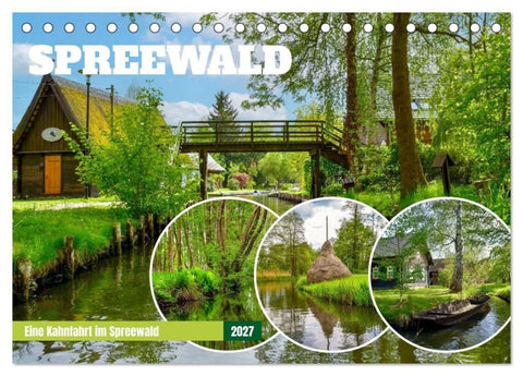 Eine Kahnfahrt im Spreewald (Tischkalender 2027 DIN A5 quer), CALVENDO Monatskalender