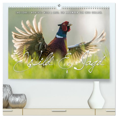 Emotionale Momente: Wild und Jagd. (hochwertiger Premium Wandkalender 2026 DIN A2 quer), Kunstdruck in Hochglanz