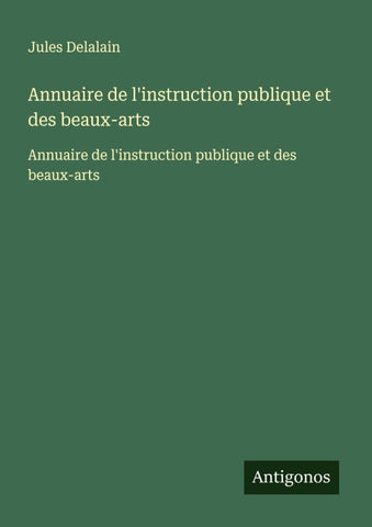 Annuaire de l'instruction publique et des beaux-arts