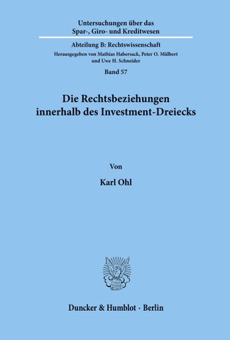 Die Rechtsbeziehungen innerhalb des Investment-Dreiecks.
