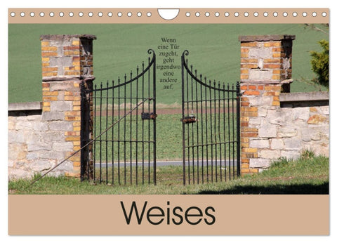 Weises (Wandkalender 2026 DIN A4 quer), CALVENDO Monatskalender