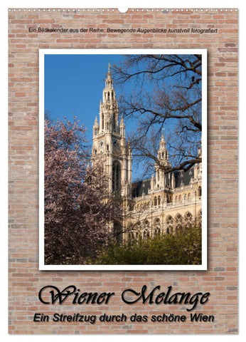 Wiener Melange - Ein Streifzug durch das schöne Wien (Wandkalender 2026 DIN A2 hoch), CALVENDO Monatskalender