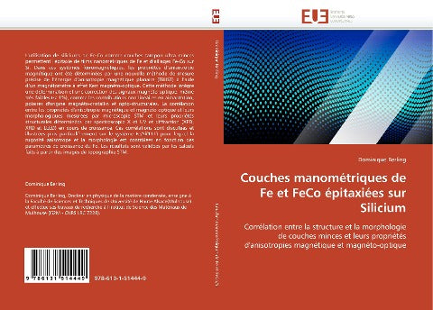Couches manométriques de Fe et FeCo épitaxiées sur Silicium
