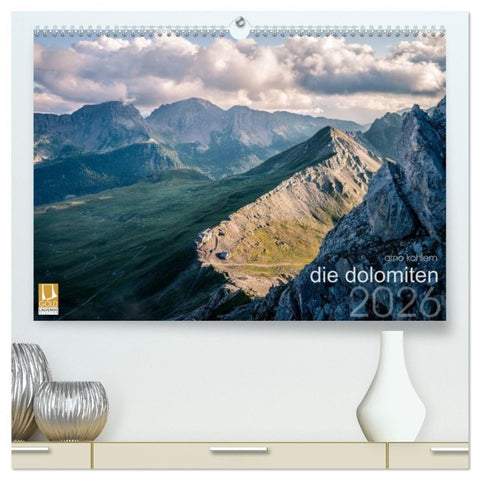 die dolomiten (hochwertiger Premium Wandkalender 2026 DIN A2 quer), Kunstdruck in Hochglanz