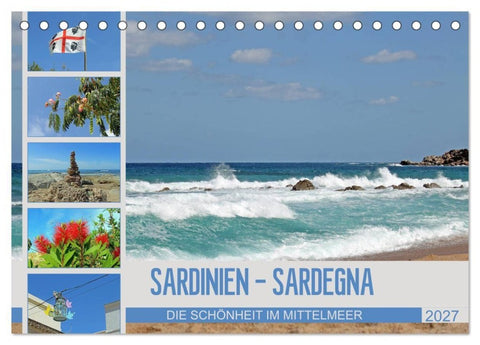 SARDINIEN - SARDEGNA (Tischkalender 2027 DIN A5 quer), CALVENDO Monatskalender