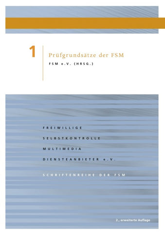 Prüfgrundsätze der FSM