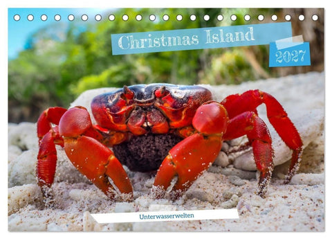 Unterwasserwelt Christmas Island (Tischkalender 2027 DIN A5 quer), CALVENDO Monatskalender