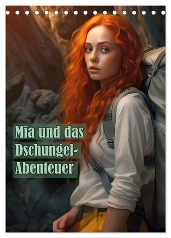 Mia und das Dschungel-Abenteuer (Tischkalender 2027 DIN A5 hoch), CALVENDO Monatskalender