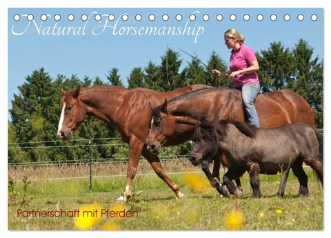 Natural Horsemanship - Partnerschaft mit Pferden (Tischkalender 2027 DIN A5 quer), CALVENDO Monatskalender
