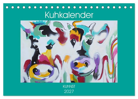 Kuhkalender (Tischkalender 2027 DIN A5 quer), CALVENDO Monatskalender