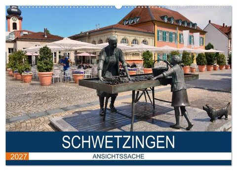 Schwetzingen - Ansichtssache (Wandkalender 2027 DIN A2 quer), CALVENDO Monatskalender