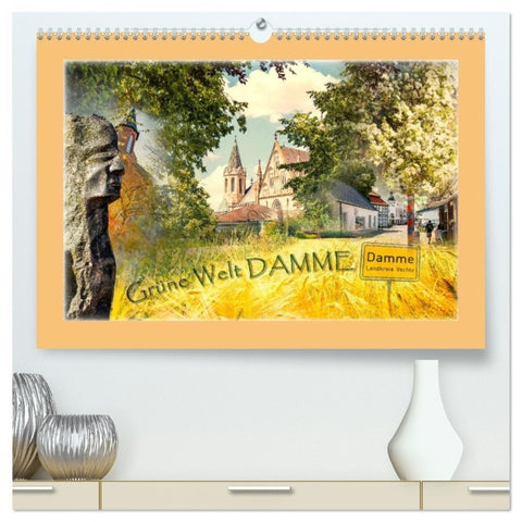 Grüne Welt DAMME (hochwertiger Premium Wandkalender 2027 DIN A2 quer), Kunstdruck in Hochglanz