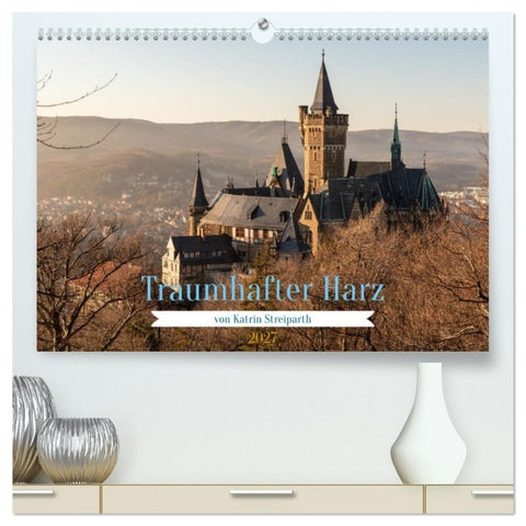 Traumhafter Harz (hochwertiger Premium Wandkalender 2027 DIN A2 quer), Kunstdruck in Hochglanz