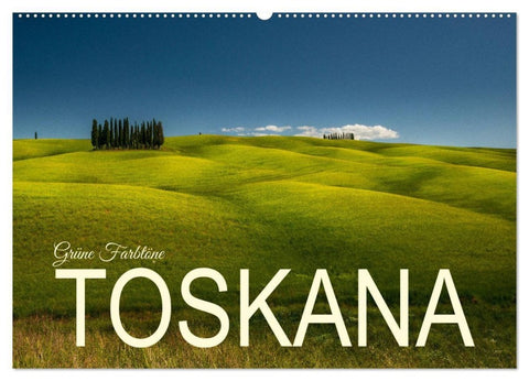 Grüne Farbtöne Toskana (Wandkalender 2027 DIN A2 quer), CALVENDO Monatskalender