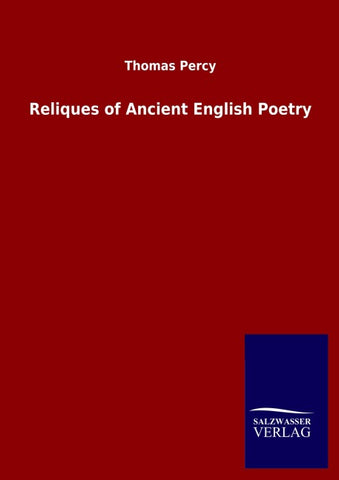 Reliques of Ancient English Poetry