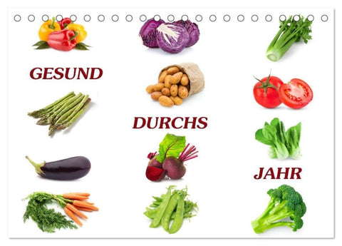 Gesund durchs Jahr (Tischkalender 2027 DIN A5 quer), CALVENDO Monatskalender
