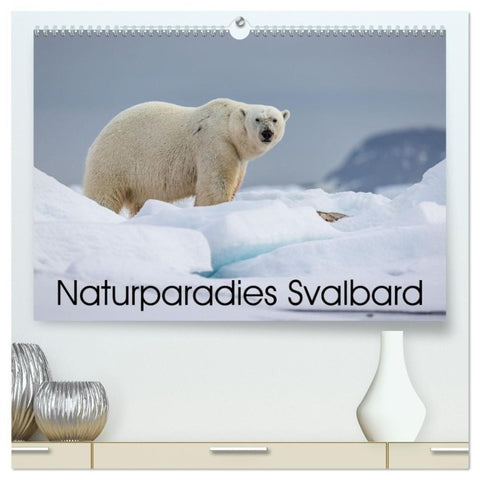 Naturparadies Svalbard (hochwertiger Premium Wandkalender 2027 DIN A2 quer), Kunstdruck in Hochglanz