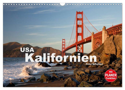 Kalifornien USA (Wandkalender 2027 DIN A3 quer), CALVENDO Monatskalender
