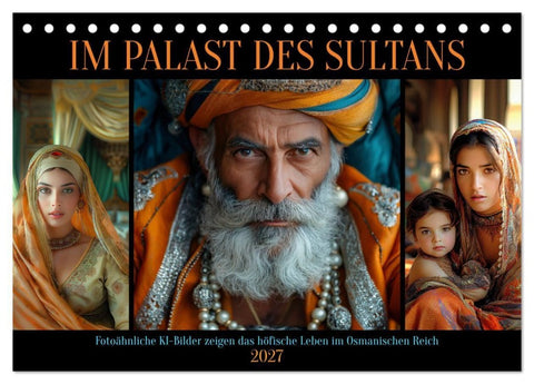 Im Palast des Sultans (Tischkalender 2027 DIN A5 quer), CALVENDO Monatskalender