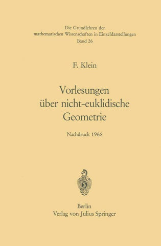 Vorlesungen über Nicht-Euklidische Geometrie