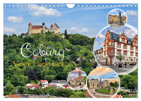 Coburg - Veste, Markt & mehr (Wandkalender 2027 DIN A4 quer), CALVENDO Monatskalender